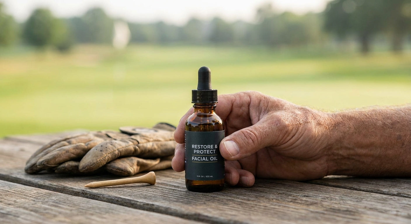 Best facial oil for men with sun damage from years of golfing