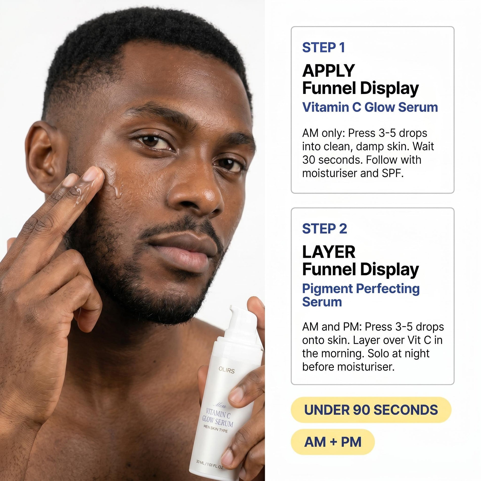 Dark Spot Routine Duo - Bundle Routine | OLIRS Men's Skincare